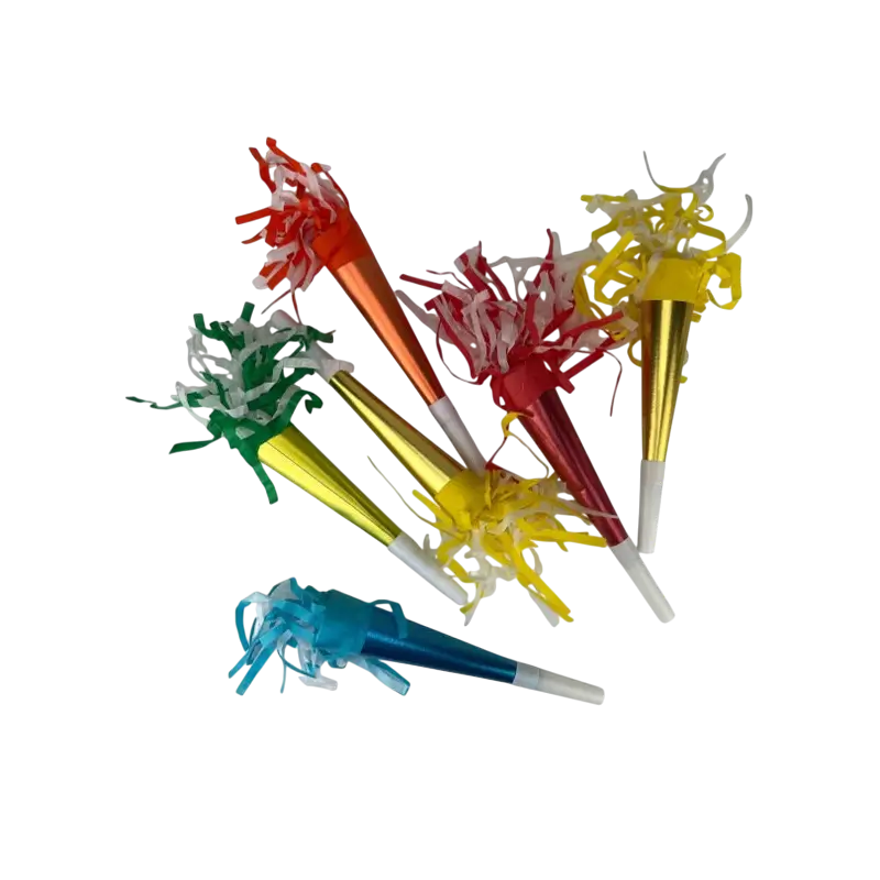 Metallisk festtrompet (x6)