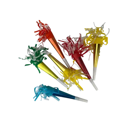 Metallisk festtrompet (x6)