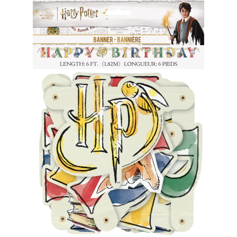 Happy Birthday-guirlande - Harry Potter 182 cm
