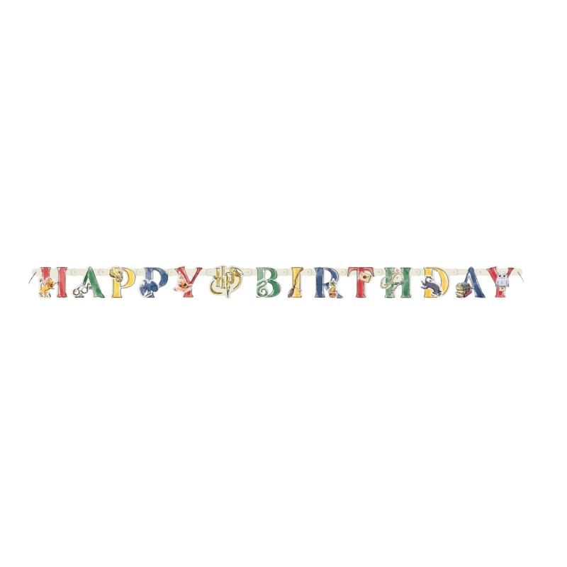 Happy Birthday-guirlande - Harry Potter 182 cm