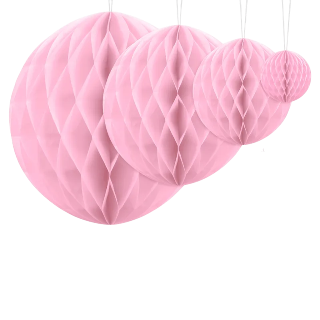 Lyserød honningkagekugle - 20 cm