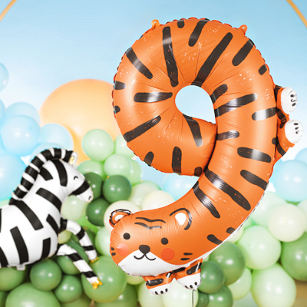 Ballon Tigre aluminium - Nummer 9
