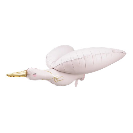 Aluminiumsballon Cigogne, 103 x 60 cm, lyserød