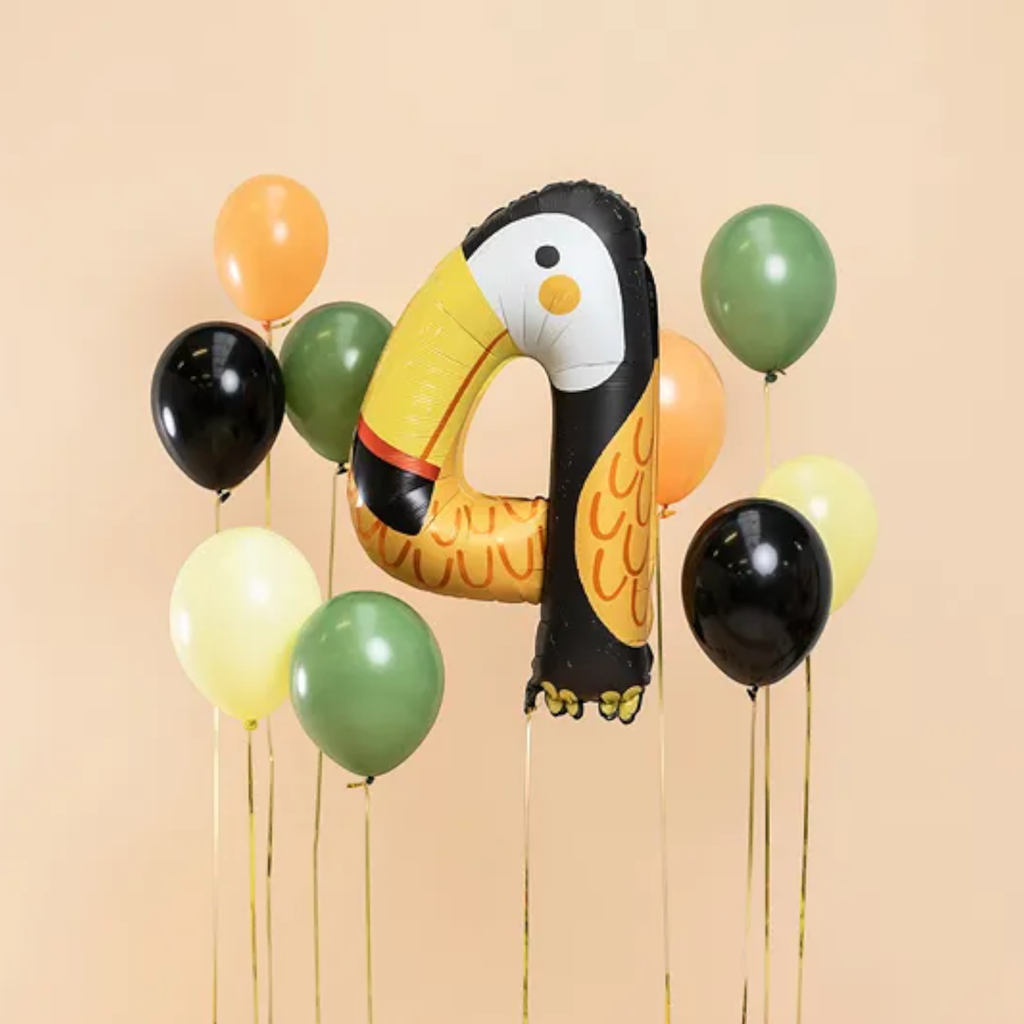 Tukan-ballon i aluminium - Nummer 4