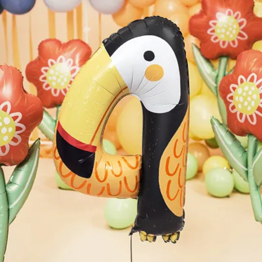 Tukan-ballon i aluminium - Nummer 4