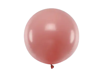 60 cm rund ballon, vild pastelrosa