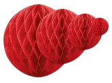 Papirkugle, rød, 20 cm