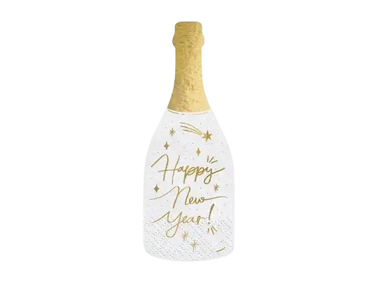 Champagneservietter, guld, 14,5 x 12 cm
