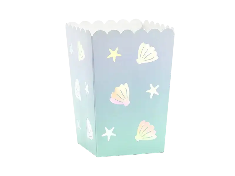 6 glas popcorn med skal