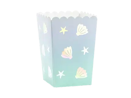 6 glas popcorn med skal