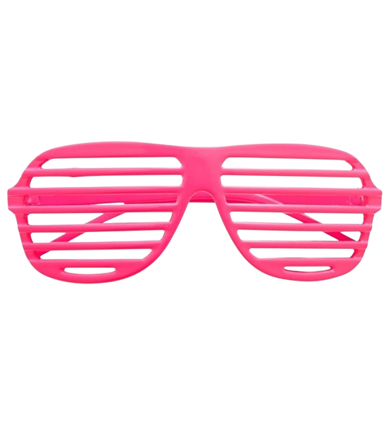 Fluorescerende pink shutter-briller