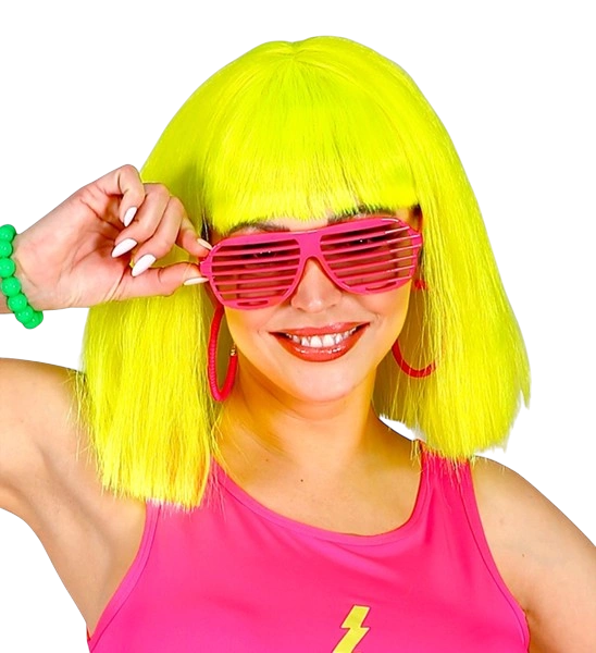 Fluorescerende pink shutter-briller