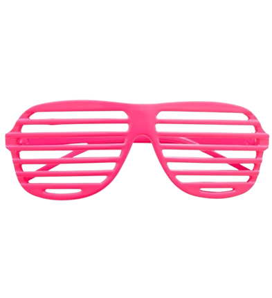 Fluorescerende pink shutter-briller