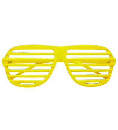 Fluorescerende gule lukkerbriller