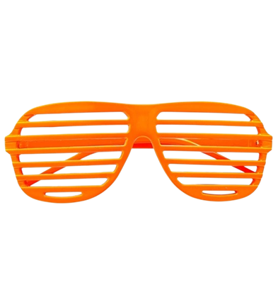 Fluorescerende orange lukkerbriller