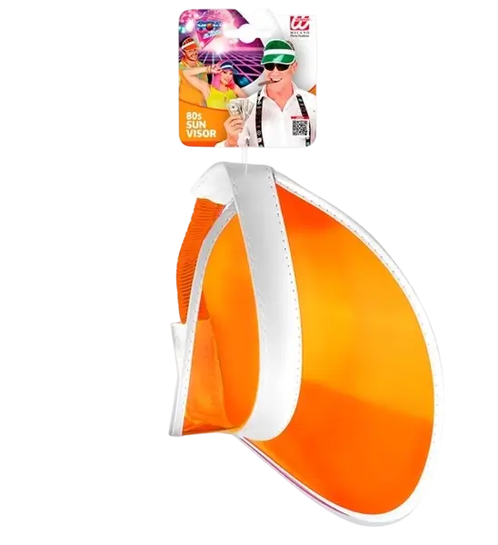 Orange kasket med visir