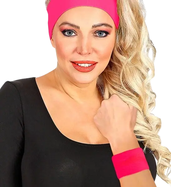 Et par neonpink manchetter