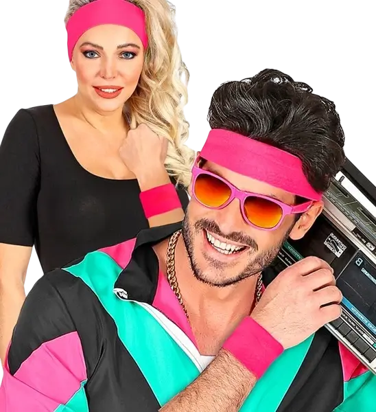 Et par neonpink manchetter