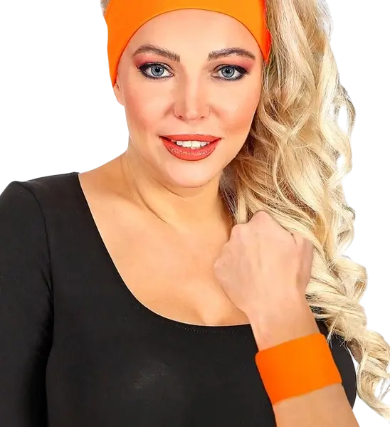 Et par fluorescerende orange manchetter