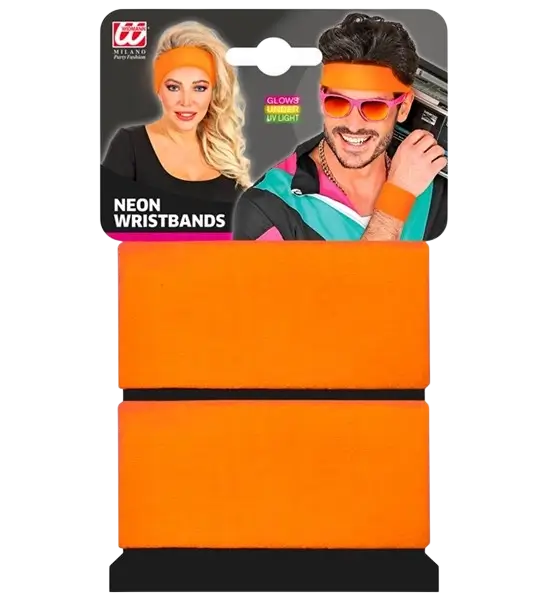 Et par fluorescerende orange manchetter