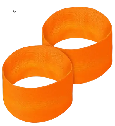 Et par fluorescerende orange manchetter