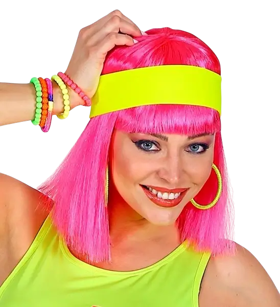 Retro neongult pandebånd