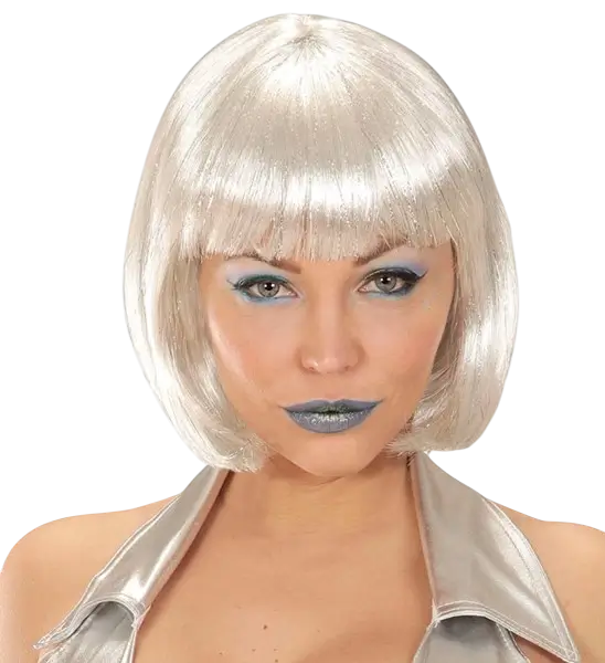 Firkantet blond paryk