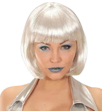 Firkantet blond paryk