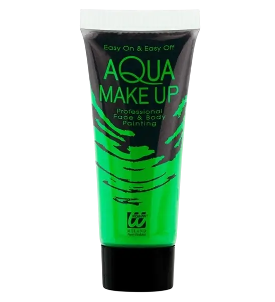 Fluorescerende grøn make-up tube 30 ml