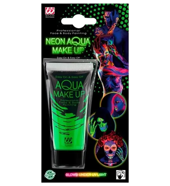 Fluorescerende grøn make-up tube 30 ml