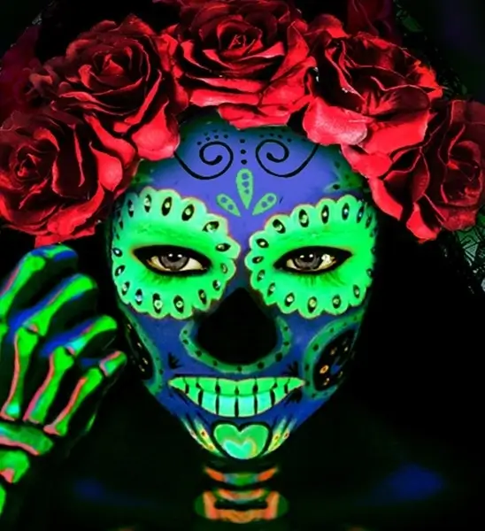 Fluorescerende grøn make-up tube 30 ml