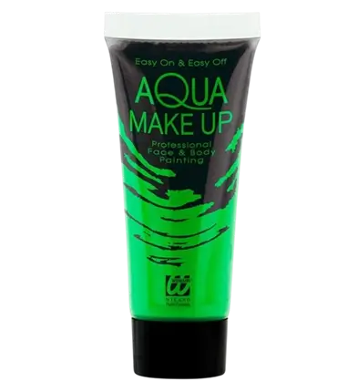 Fluorescerende grøn make-up tube 30 ml