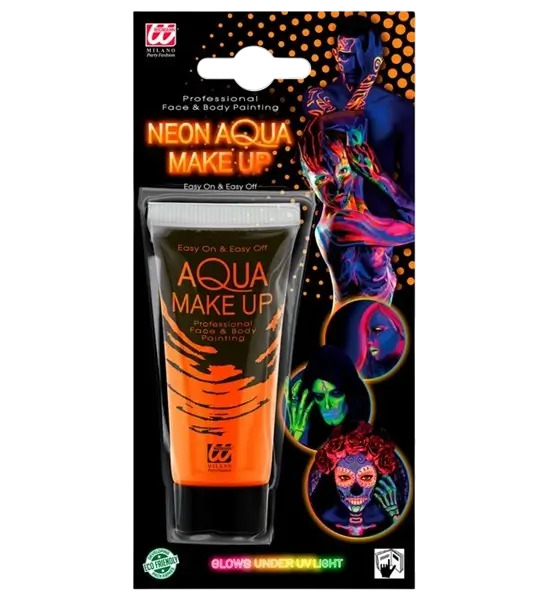 Fluorescerende orange make-up tube 30 ml