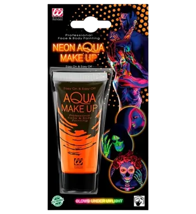 Fluorescerende orange make-up tube 30 ml