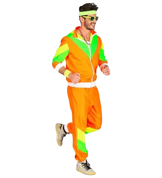 80'er orange jumpsuit - M