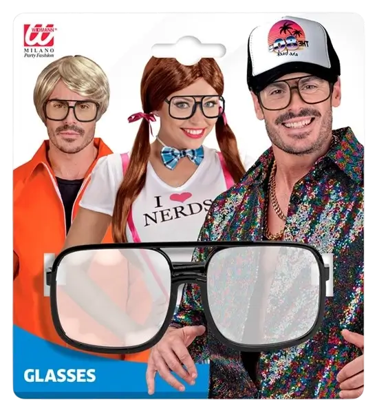 90'er-briller - klare glas