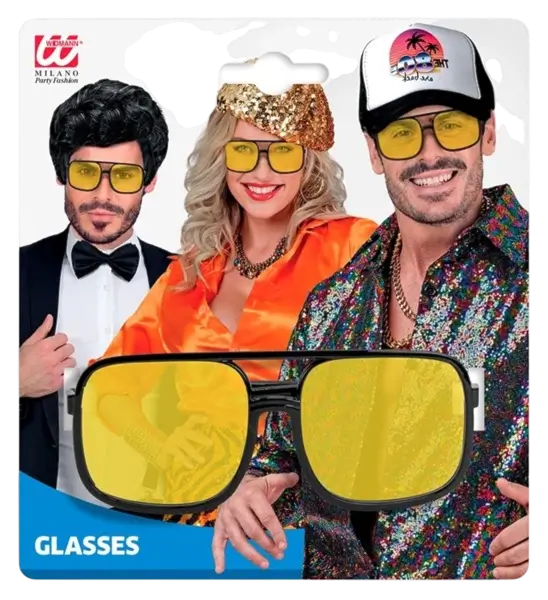 Briller années 90's - Gule glas