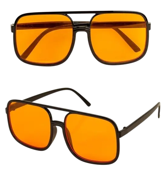 Briller années 90's - Orange glas