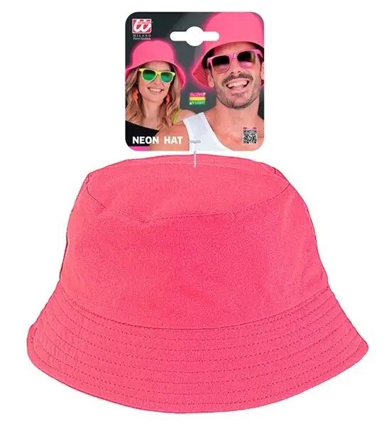 Fluorescerende pink Bob-hat