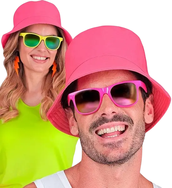 Fluorescerende pink Bob-hat