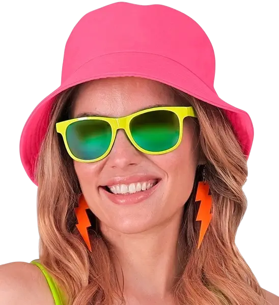 Fluorescerende pink Bob-hat