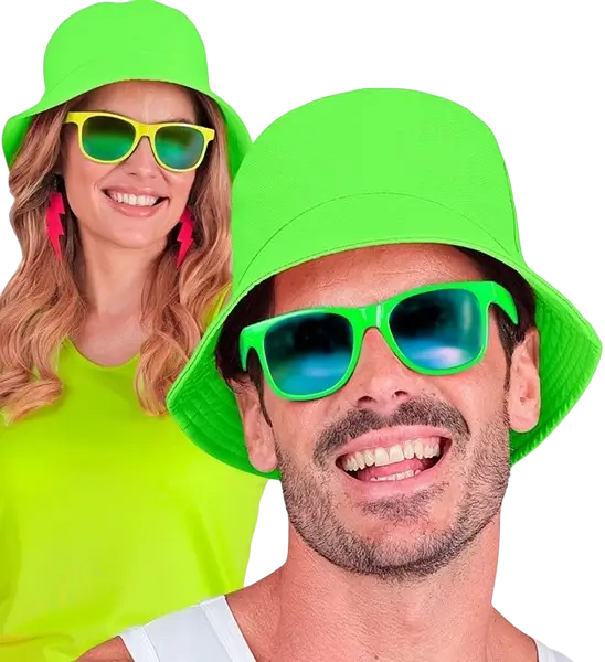 Fluorescerende grøn Bob-hat