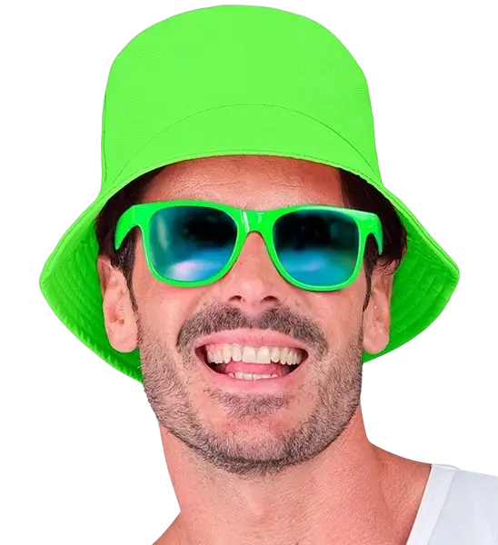 Fluorescerende grøn Bob-hat