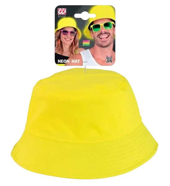 Fluorescerende gul Bob-hat