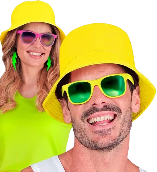 Fluorescerende gul Bob-hat