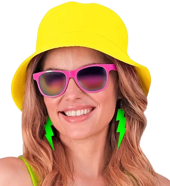 Fluorescerende gul Bob-hat