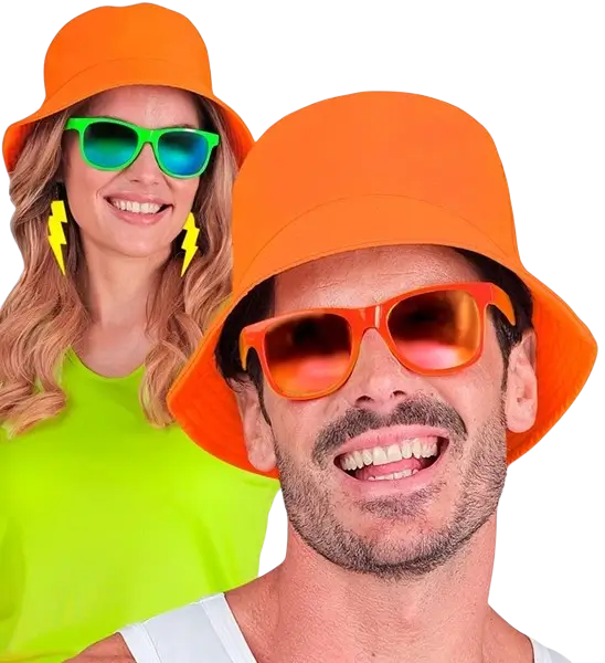 Fluorescerende orange Bob-hat