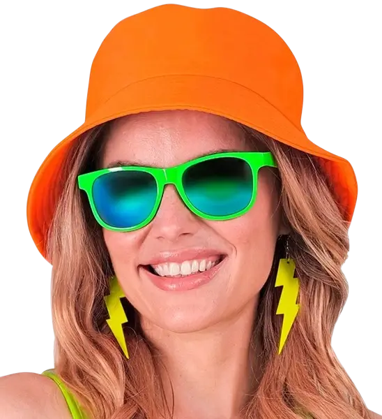 Fluorescerende orange Bob-hat