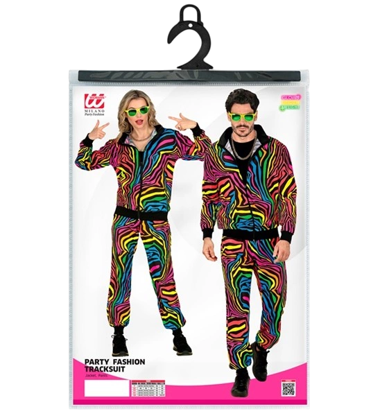 Fluo Rainbow træningsdragt - M