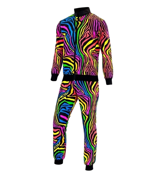 Fluo Rainbow træningsdragt - M